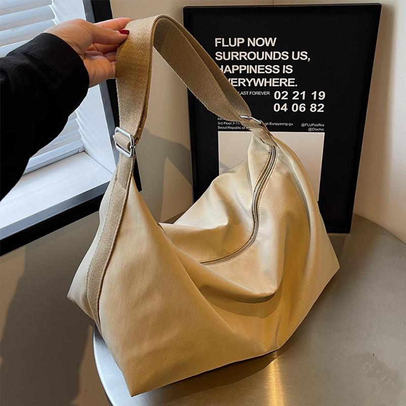 Tote Bag Canvas Women'S Bag Large Capacity Messenger Dumpling Bag Commuter Shoulder Backpack Men'S Bag