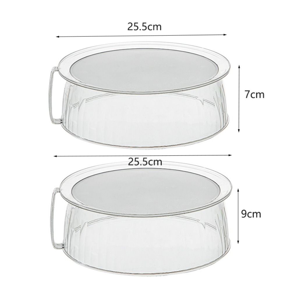 Transparent Microwave Splatter Guard Heat-Resistant Food Plates  Vegetable and Fruit