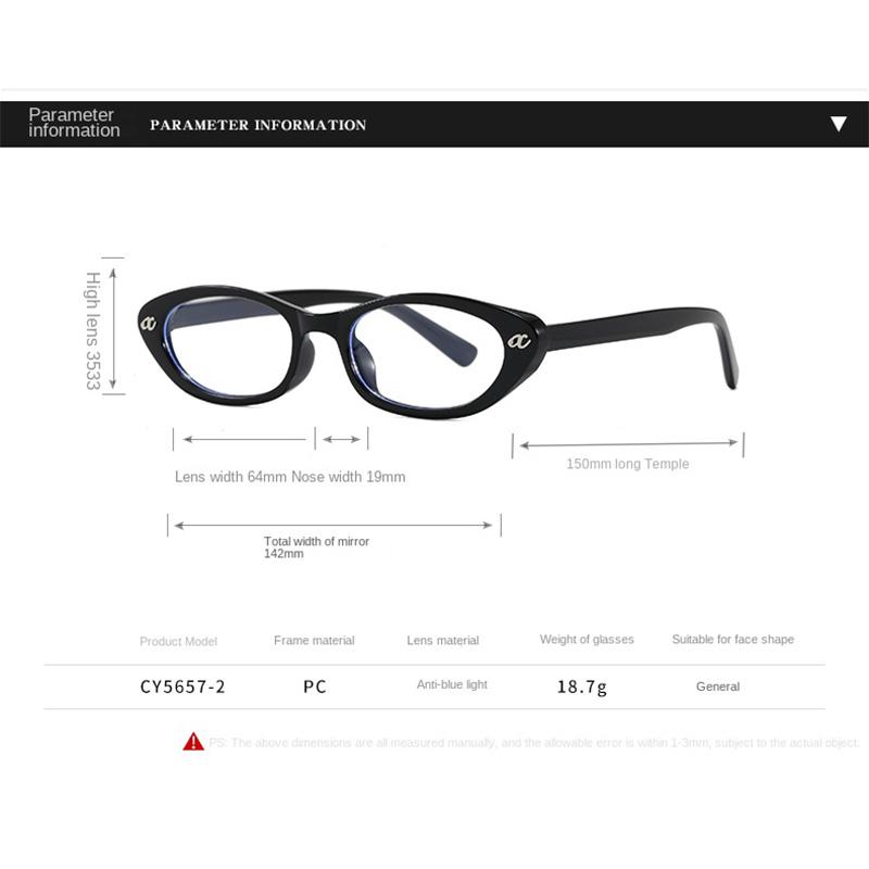 Retro New Oval Plastic Anti Blue Light Glasses for Men and Women Fashion Trendy Reading Glasses