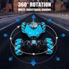 Gesture Sensing RC Stunt Twist Car, Blue - 4WD 2.4G Hand & Gesture Control, 360 Rotation Transform Off-Road Drift Climb with Lights & Music, Birthday 