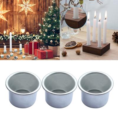 50pcs Metal Candle Holder Jar Container Candle Cup Candlestick for Wedding Dinning Party Bar Decoration Valentines Day