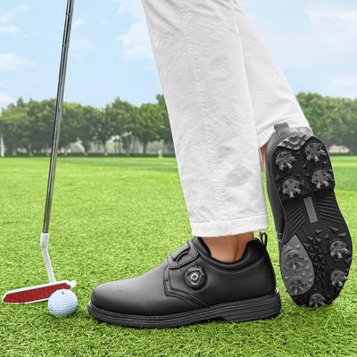 Pánské golfové boty venkovní s hroty sportovní svršek stabilní protiskluzová podrážka Pro golfový trénink venkovní celoroční denní venkovní neformální