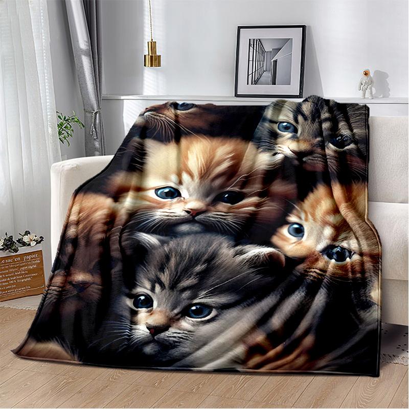 29 Stil Cartoon Niedliche Glückskatze, Perserkatze, Ragdoll Decke, Weiche Überwurfdecke für Zuhause Schlafzimmer Bett Sofa Überwurfdecke Kinder
