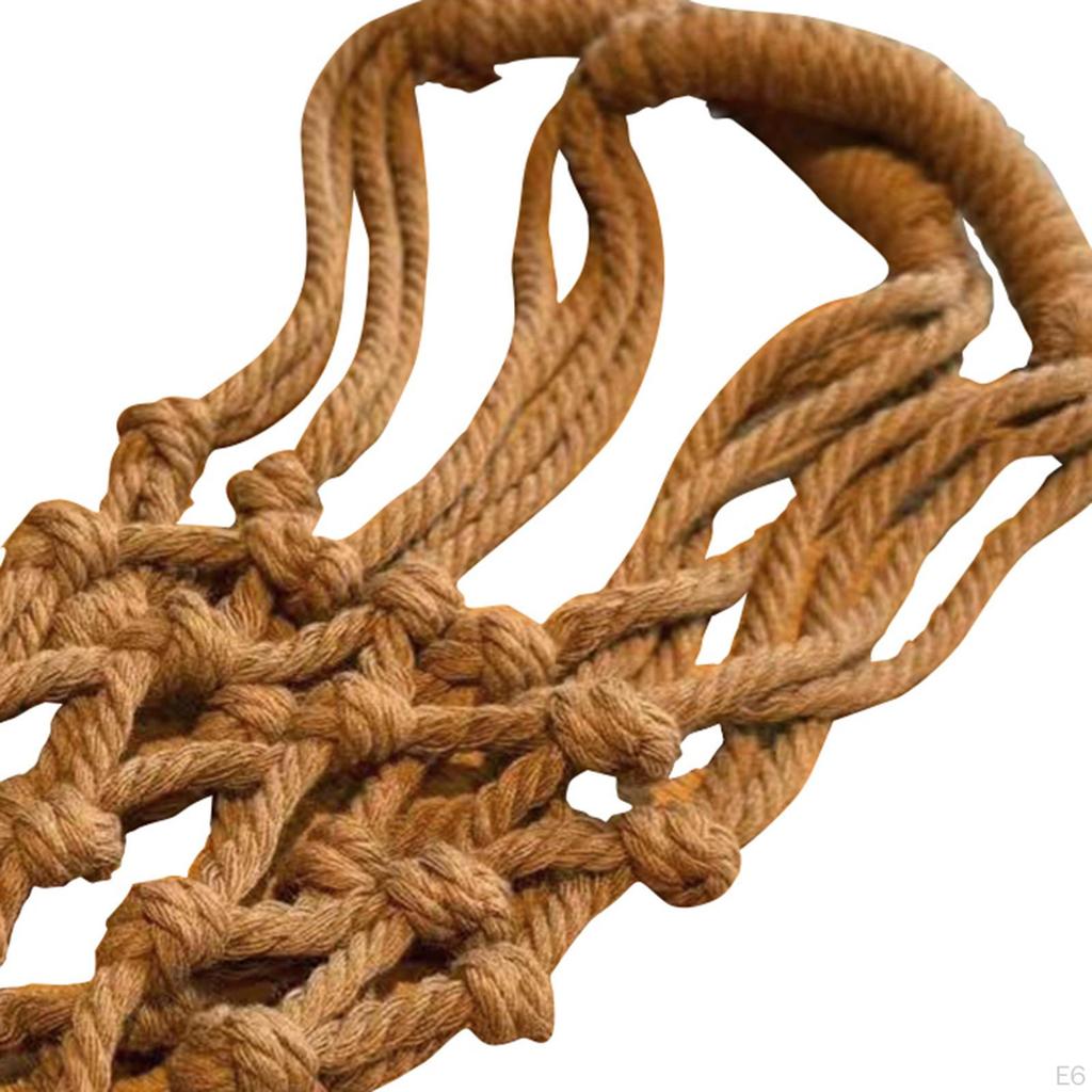 Macrame Cup Holder Handcrafted Woven Rope Drink Carrier for Camping Workout