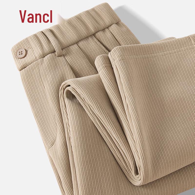 

VANCL Men s Fleece-Lined Straight-Leg Warm Casual Pants XL