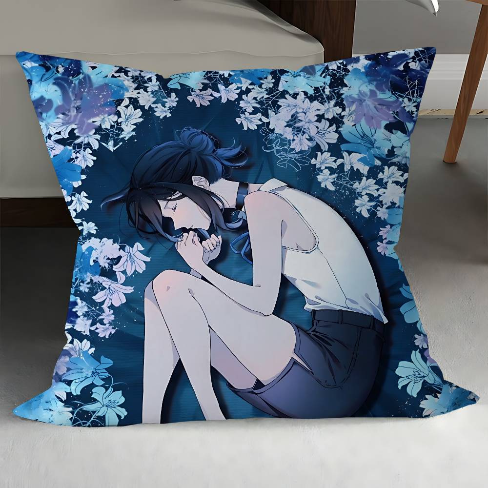 Reze Anime Pillow Cover Design Cushion Cover Decor Holiday Decorati