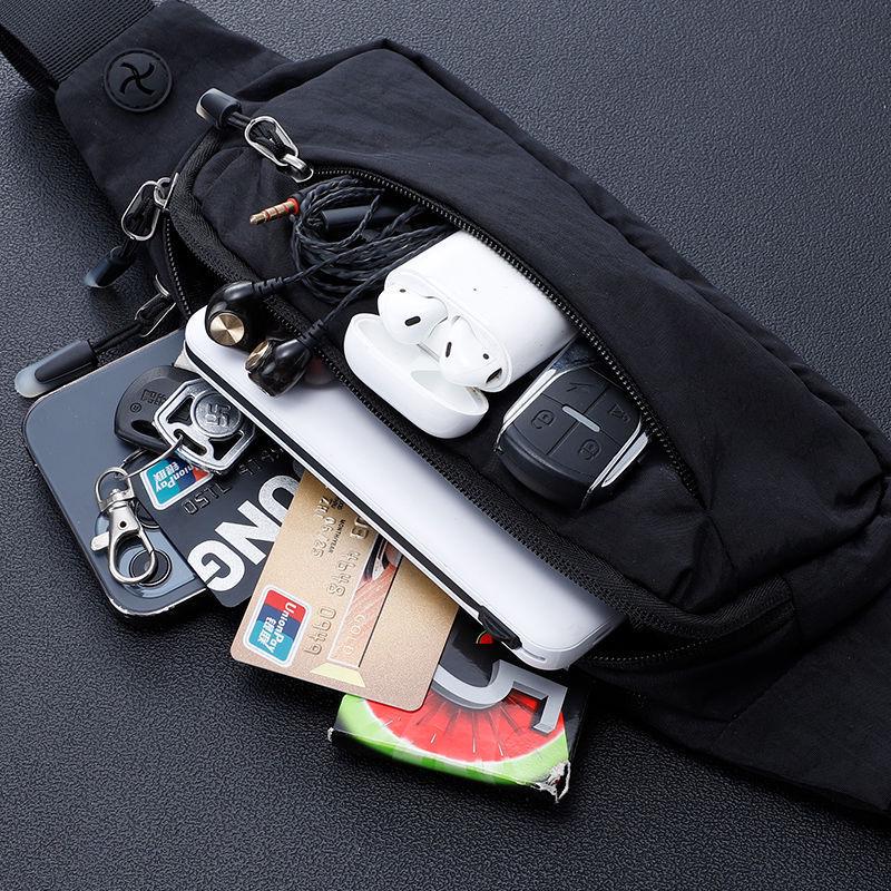 Men's Durable Waterproof Waist Bag - Large Capacity, Versatile, and Wear-Resistant for Work and Sports.