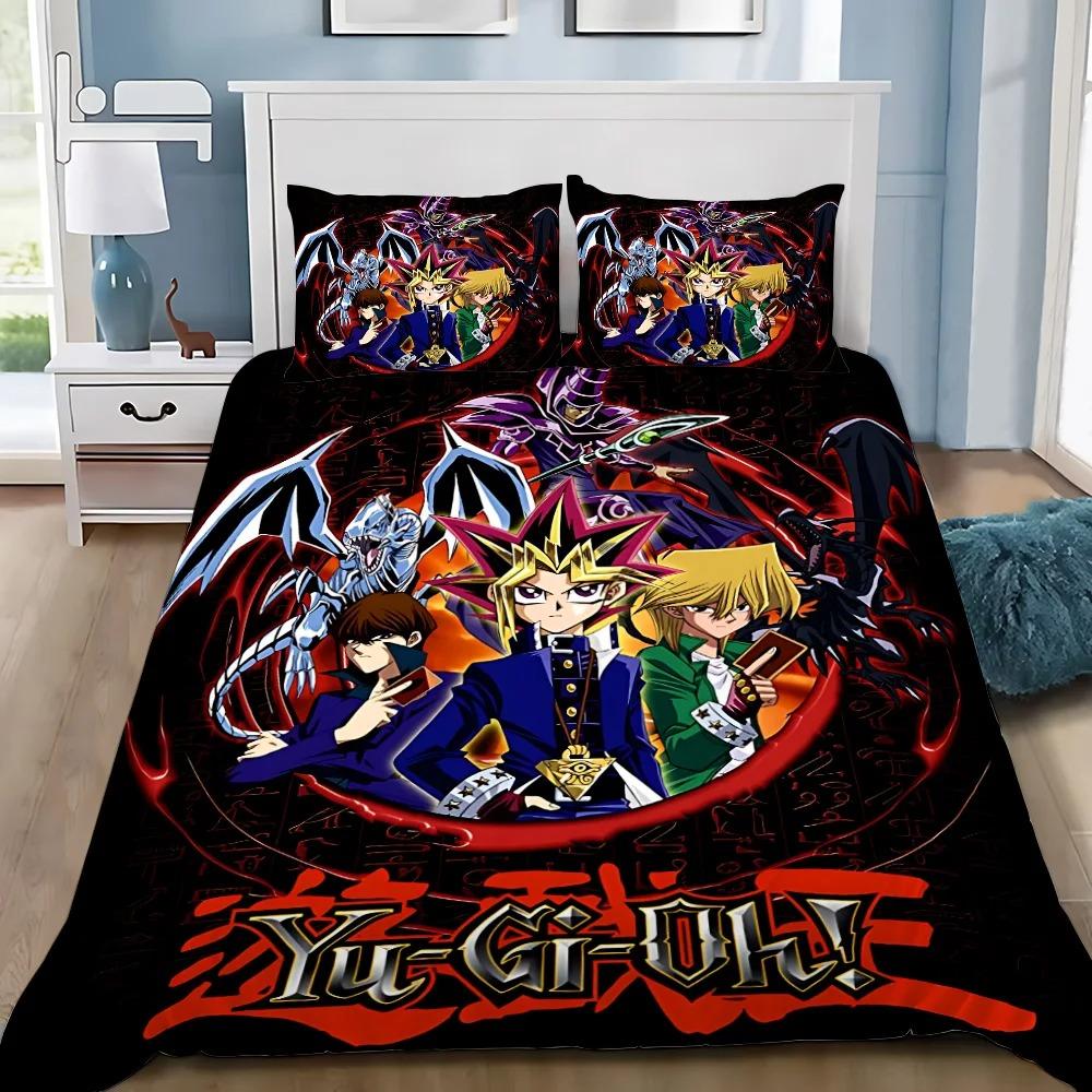Bettbezug Kissenbezug Yu-Gi-Oh Pharao Atem Bettwäsche Set Erwachsener JungeMädchen Schlafzimmer Dekoration Kindergeschenk Einzel Doppel Große Größe