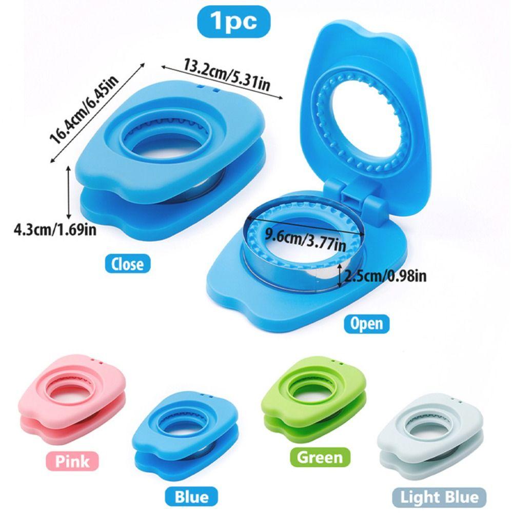 Stainless Steel DIY Sandwich Cutters Mould Sealer Flip Multiple Shapes Toast Bread Mold Square Circular Lunch Box Decor