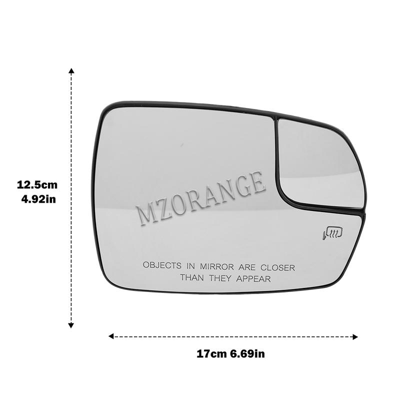 Heated Rearview side Mirror Glass for Ford Edge 2015 2016 2017 2018-22 Version Auto door wing Replacement lens accessories