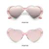 Party Beach Sluneční brýle ve tvaru srdce Candy Color Stínidla ve tvaru Love pro ženy