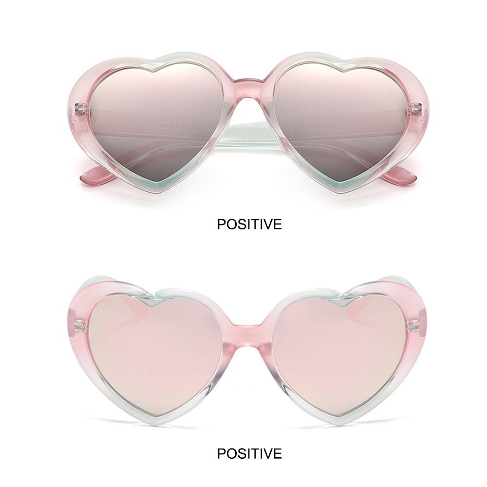 Party Beach Sluneční brýle ve tvaru srdce Candy Color Stínidla ve tvaru Love pro ženy