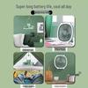 Portable No-Drill, Silent Wall-Mounted Cooling Fan for Kitchen, Toilet, and Dormitory
