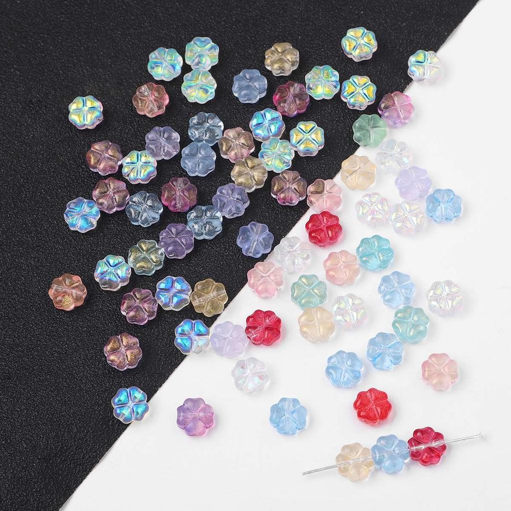20Pcs Glass Beads Shell Flower Geometry Charm For DIY Necklace Bracelet Earrings Jewelry Making Craft Accessories