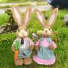 Osterhase Kaninchen Stroh Figuren Dekoration 35cm Ostern Stroh Ostern Kaninchen Hase Figurine Home Garten Hochzeit Ornament