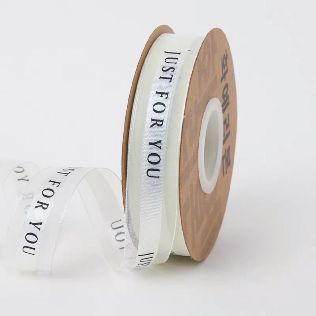 Chiffon Yarn Ribbon with English Letters for Birthday Cake Packaging