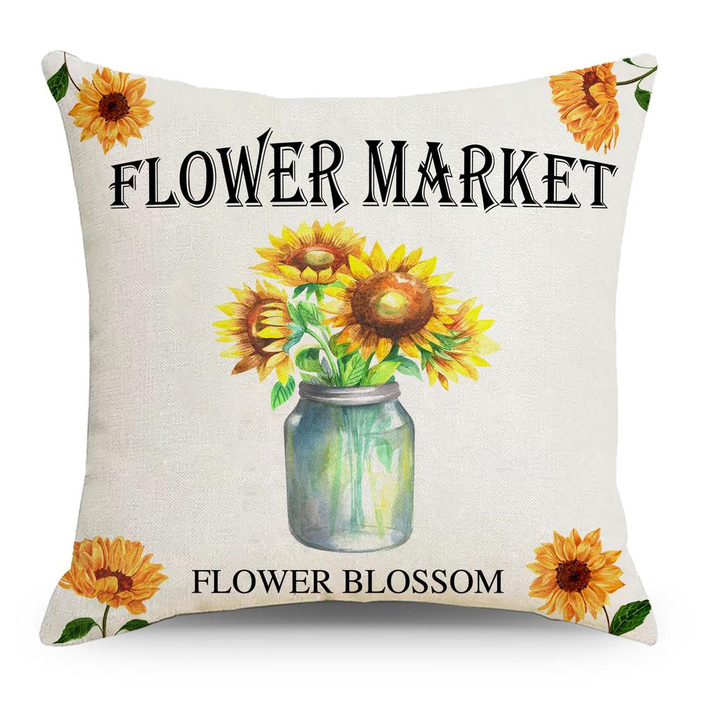 Water-Repellent Pillow Case Anti-Fouling And Anti-Membrane Printing Polyester Pillow Case Living Room Home Sofa Cushion Cover