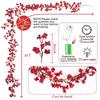 Artificial Red Berry Garland Christmas Decor Anti-scratch Xmas Wreath Easy Setup New Year Party Outdoor Winter Wall Ornaments