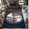 MAN Truck Crystal Velvet Rug, Custom Name Text Personalized Non‑Slip Floor Mat for Home Decor Gift