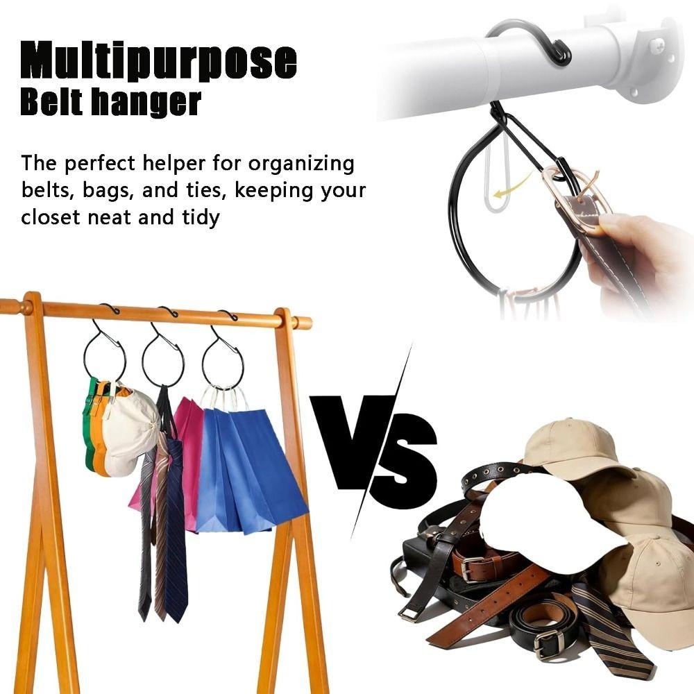 Rust-Proof Belt Hanger Heavy Duty Belt Organizer Hanger Hook Space Saver Dorm