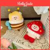 Adorable Mushroom And Bee Plush Toy Keychain For Backpack Decor