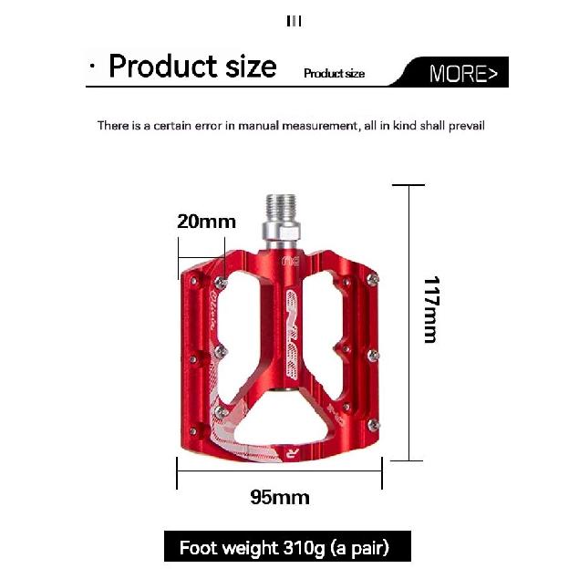 Pedales de Bicicleta ENLEE de una Pieza Aleación de Aluminio CNC Ultraligeros Rodamiento Sellado Du Pedales para Bicicleta BMX Mtb Accesorios