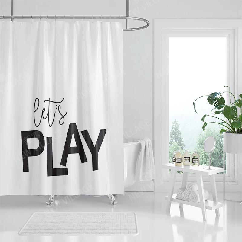 Waterproof Fabric Shower Curtains Bathroom Curtain Accessories 180x200 Bath Curtain for Shower 240*200 Nordic Boho Decoration