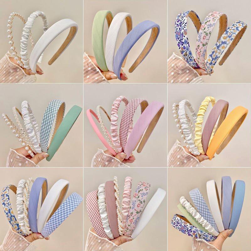 3pcs Multicolor Elegant Fabric Headband for Women Face Wash Hair Band Fashion Girls Hair Accessories