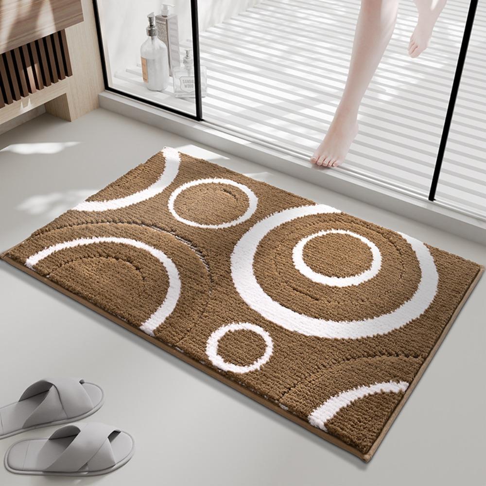 Sponge Bathroom Cashmere Thickening Mat Bath Non-slip Carpets In Wash Basin Bathtub  Floor Rug Shower Room Doormat Memory Foam 3D Pad