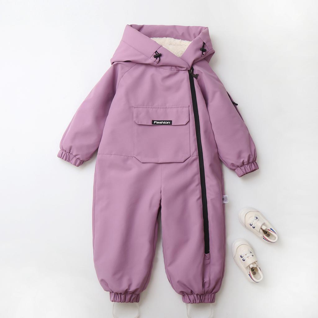 Traje de Nieve para Niños Niñas Niños Mono de Nieve de una Pieza Impermeable Cortavientos Mono de Invierno para Exteriores Trajes de Snowboard Esquí Mono Abrigado con Capucha