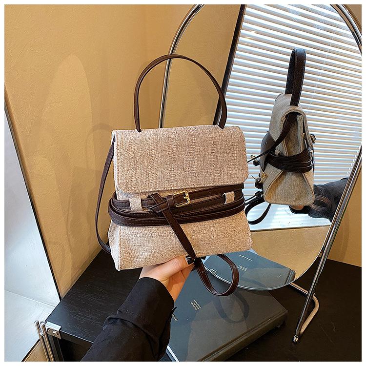 

Canvas bag women s summer new fashion versatile shoulder messenger bag multi-functional high-end backpack