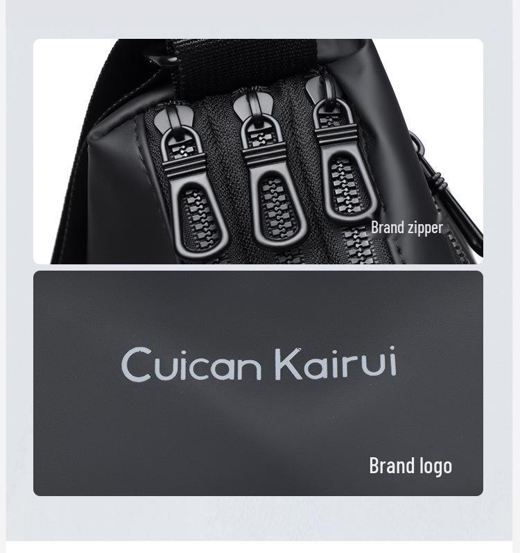 Men's Trendy Waterproof Oxford Cloth Crossbody Bag: Business, Casual, Commuter, Travel Shoulder Bag