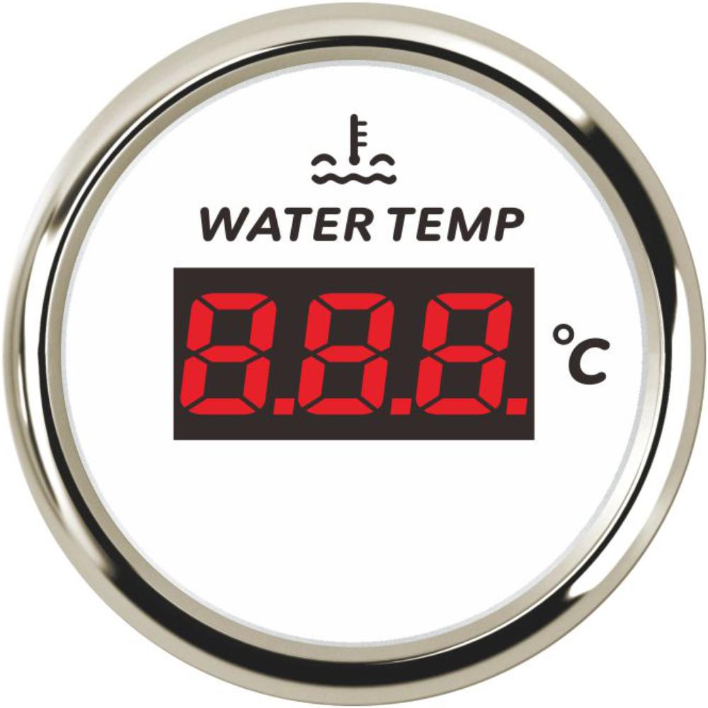 ELING New Universal 52mm Waterproof Marine Auto Water Temp Gauge Temperature Meter 40-120℃ With Red Backlight for Car Boat Truck