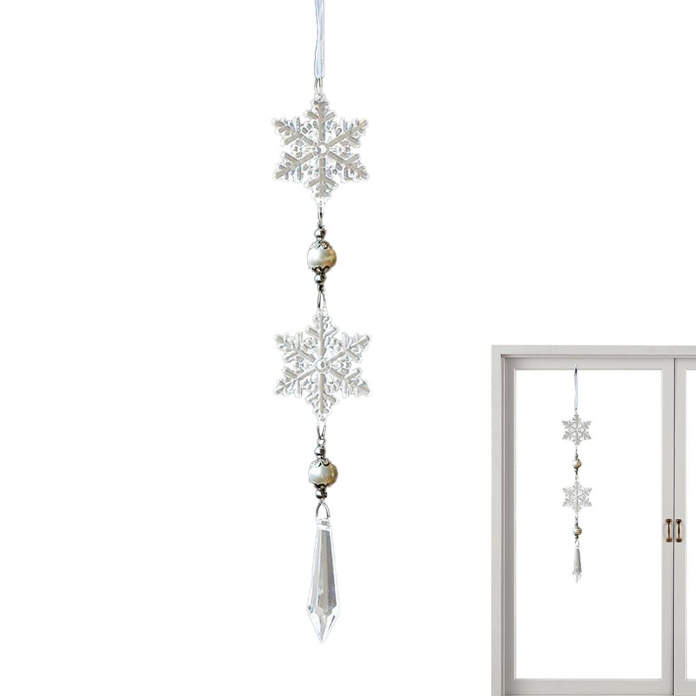 Sneeuwvlok Ornamenten Voor Kerstboom Decoratieve Hangende Hanger Kerst Kerstboom Decoratie Ornamenten Acryl Sneeuwvlok