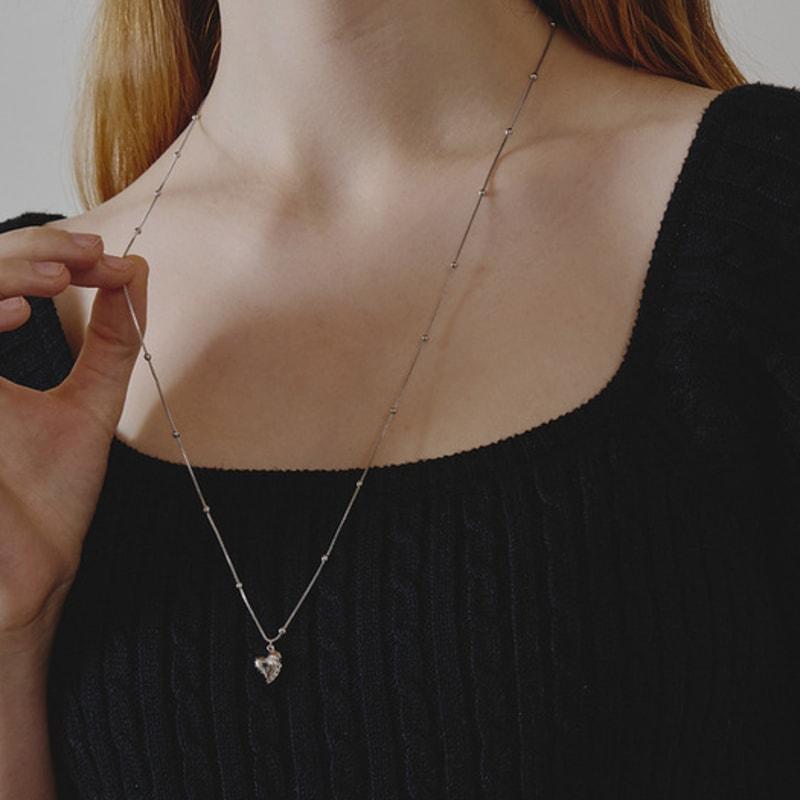 eenie beenie made by bayou heart long necklace