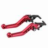 2pcs Red/Black Double Disc Brake Lever CNC Aluminum Brake Lever For Dual-Disc Motorcycle