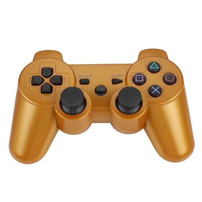 Gamepad Inalámbrico Bluetooth Controlador de Juego Mango de Juego con Funciones Completas Para PS3 (Amarillo)