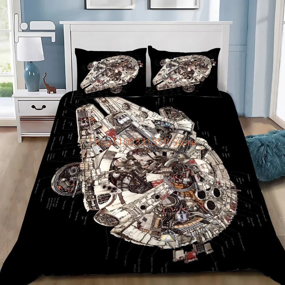 Cartoon W-Wars S-Stars Bedding Set For Children And Adults,3D Printing Duvet Cover Pillowcase Queen King Quilt Cover Suitable