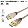 Poyiccot 16K DisplayPort 80Gbps Bandwidth DisplayPort DP80 Certified DP Male to Male Extension Cord with HDCP Compatibility for 60cm 2.1 Cable,