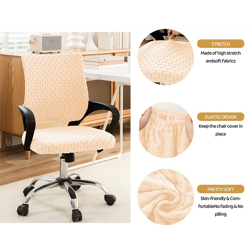 1PC Split Seat Cover Home Textile Velvet Thicken Office Chair Covers High Elastic Armchair Cover Stool Slipcover 876₽