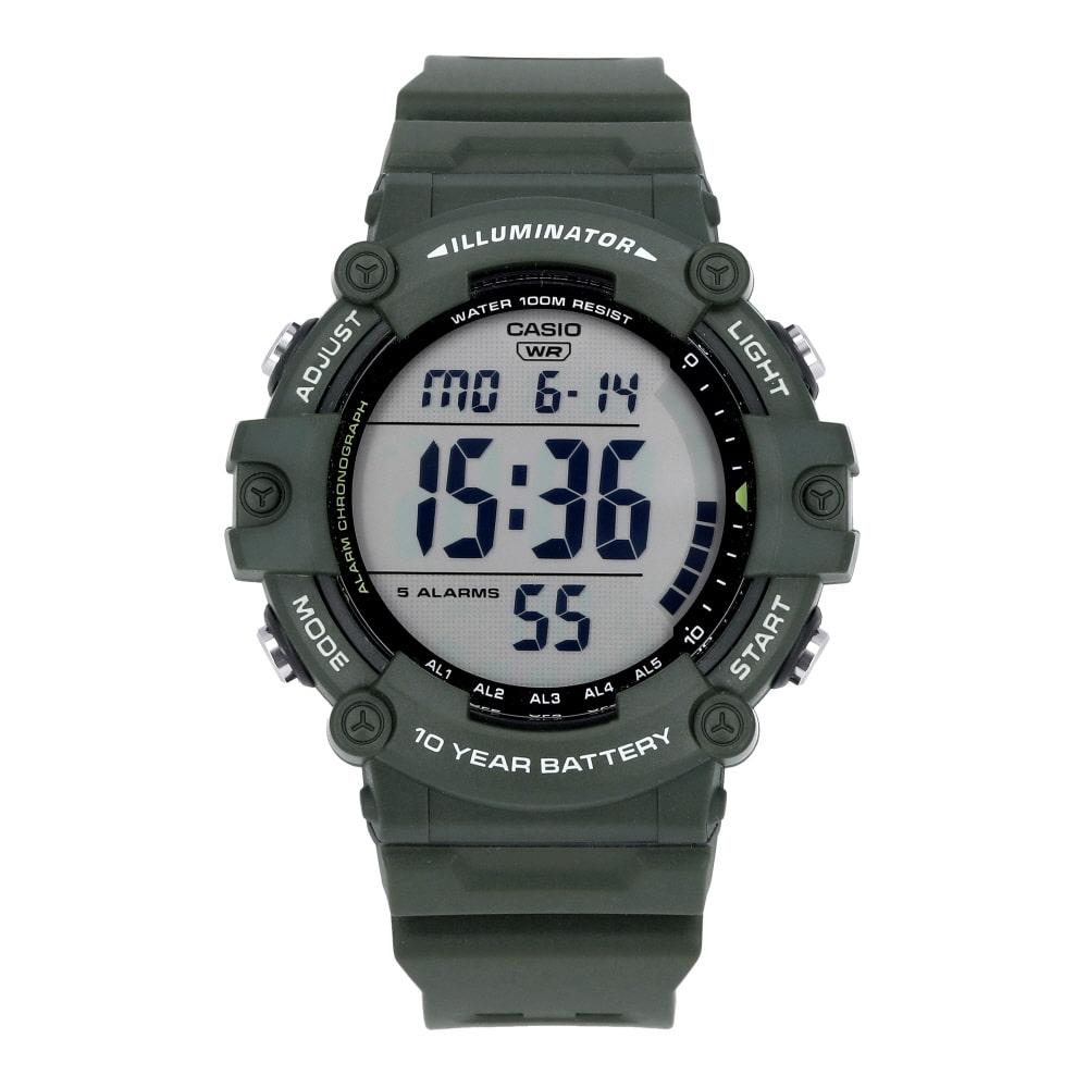 CaSio Men S Digital SportS Military reSin Watch Ae 1500whx 3avdf AE-1500WHX-3AVDF