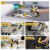 4-Pc Drill Brush Attachment Set Power Scrubber Cleaning Kit For Grout Floors Tiles Bathrooms Kitchens & Cars