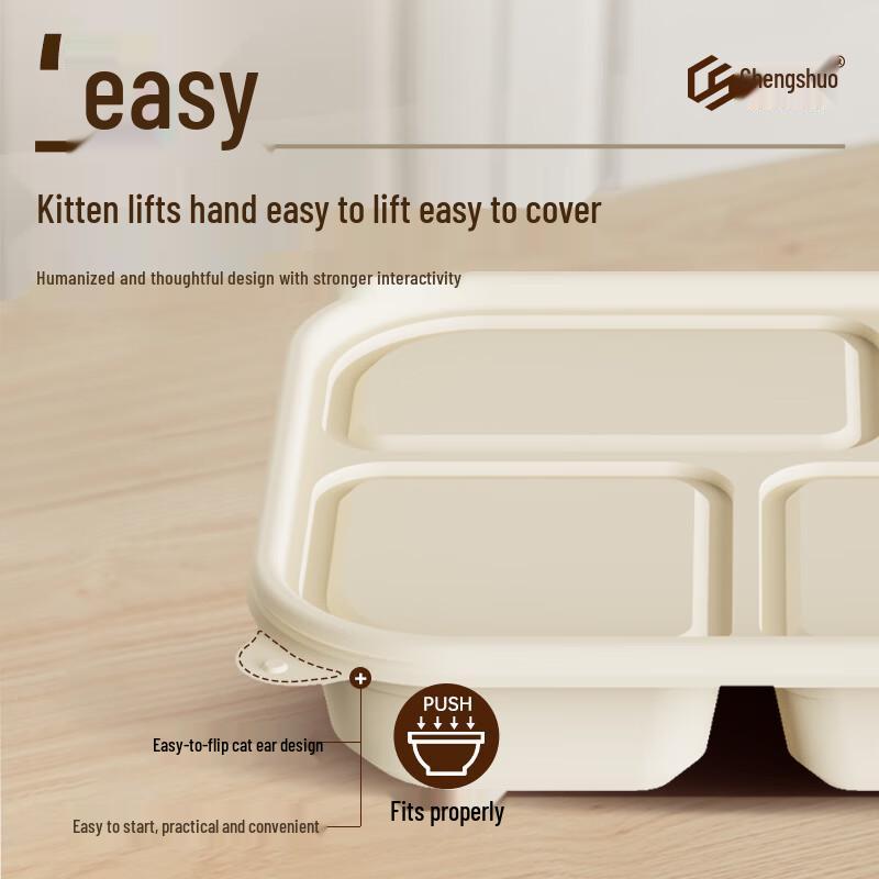 Biologisch abbaubares 5-Fächer-Lebensmittelbehälter-Set