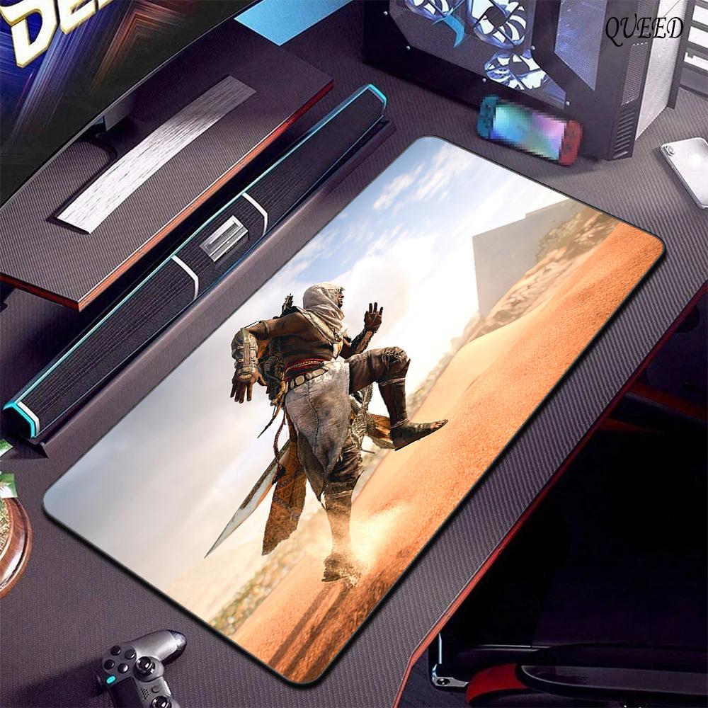 900x400 Large Mouse Pad A-Assassin S -Creed Gaming Mousepad Speed Desk Mat Laptop Gaming Mats For Office Carpet Desk Accessories