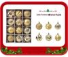 12pc Painted Christmas Ball Set - 6cm Ornaments for Tree & Holiday Decor