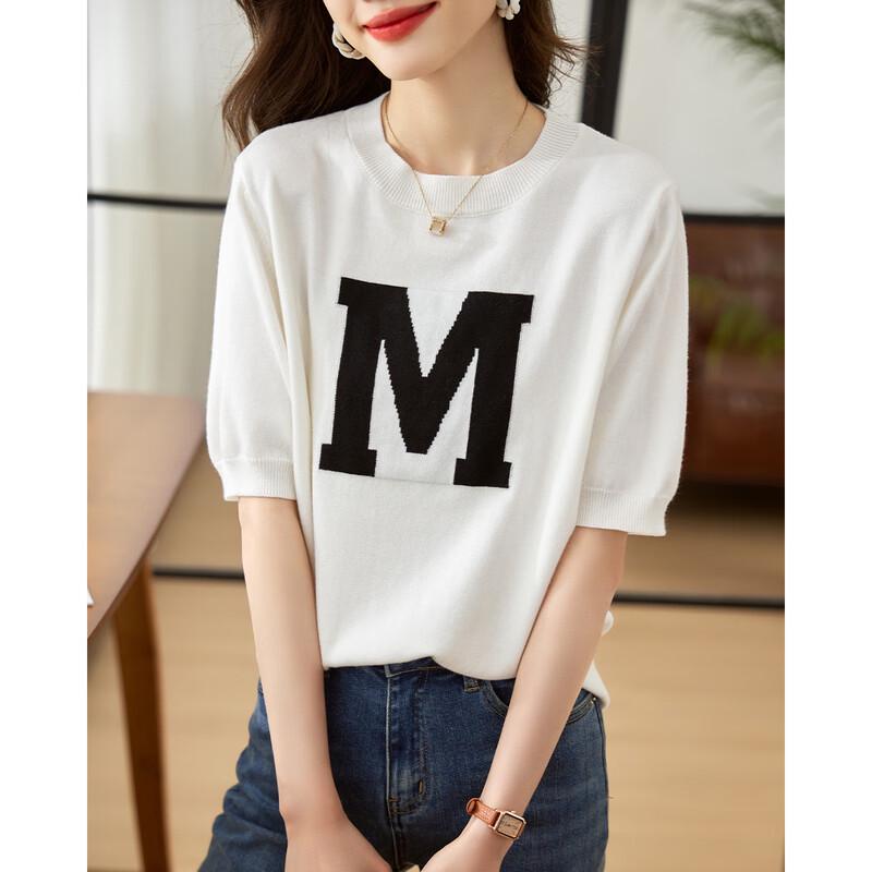 

Firstview Women s Short Sleeve Casual Knit Top One Size