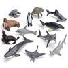 Educational Toys Dolphin Seal Ocean Fish Figurines Marine Animal Model Whale Shark Penguin Turtle