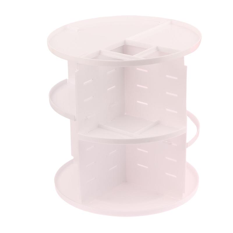 

360 Degree Rotating Makeup Storage Box Rotating Layer Transparent Desktop Organizer Home Dresser Perfume Skin Care Shelf