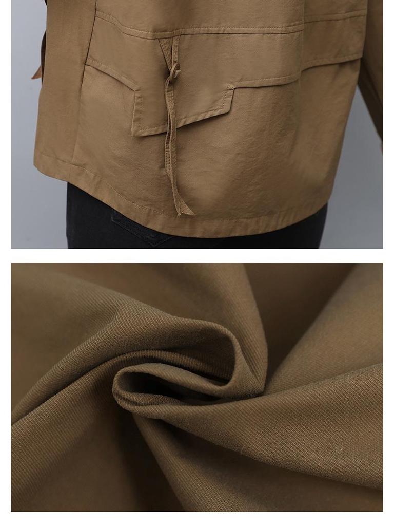 2024 Women's Chic Short Jacket: Stylish Spring/Autumn Fashion for Middle-Aged Moms