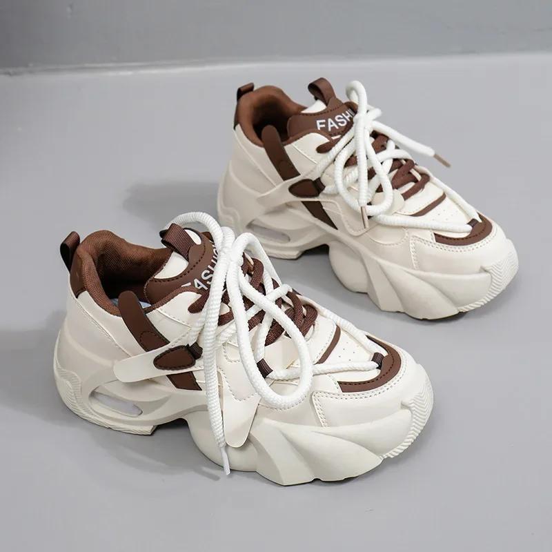 Women Casual Sneakers Autumn New Fashion Casual Sports Shoes Women Platform Lace-up Student Sports Running Shoe Zapatillas Mujer